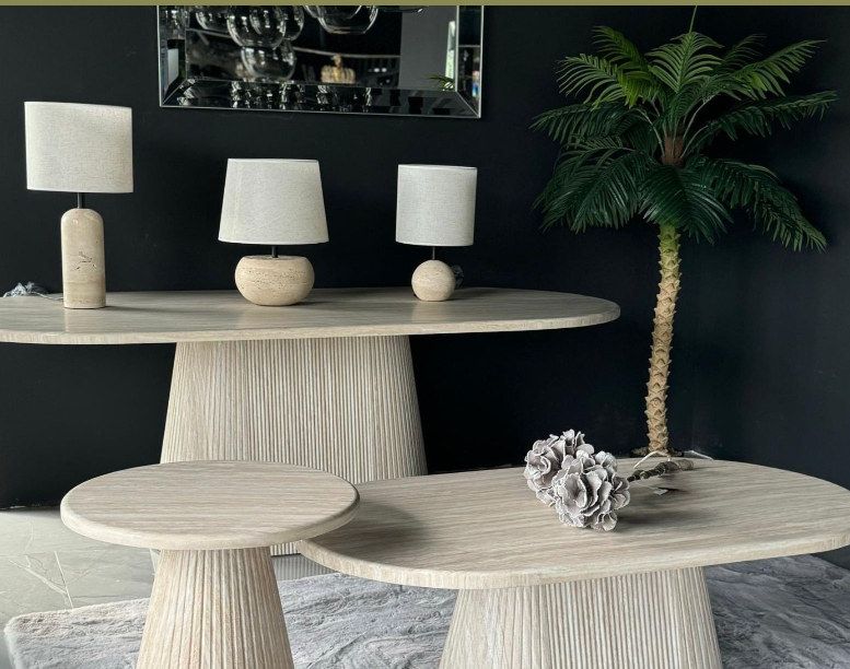 Destockage table kimberly beige 180cm