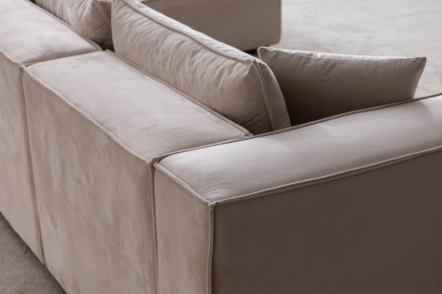 Canape Elégance Velours Beige