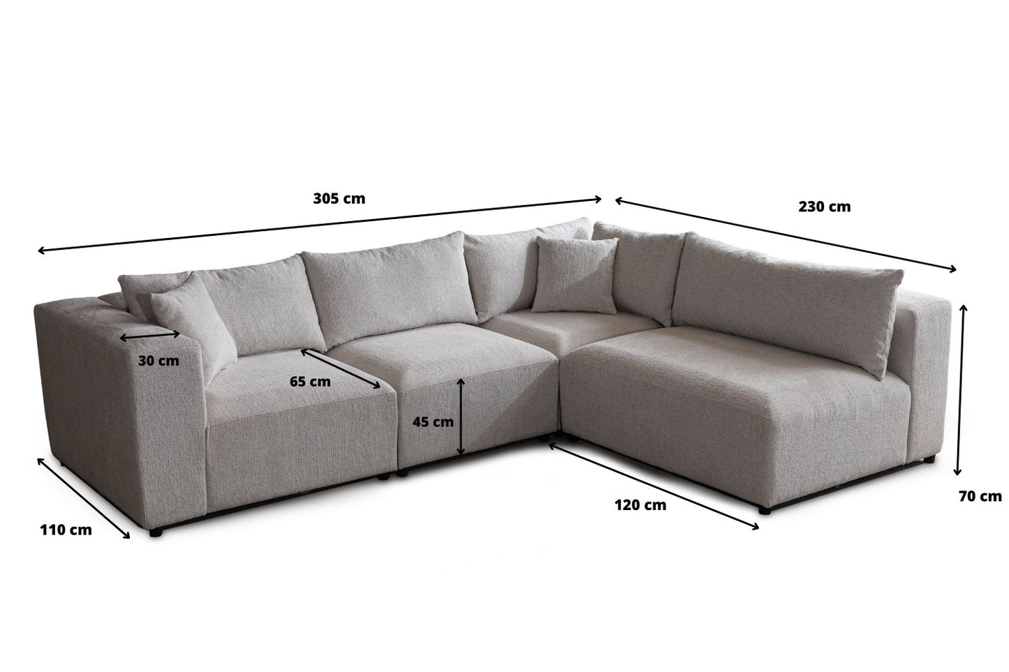 Canape Azra Modulable chenille
