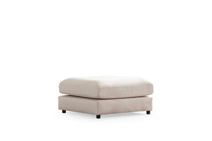 Canapé JULIA Modulable Velours Blanc Ecru