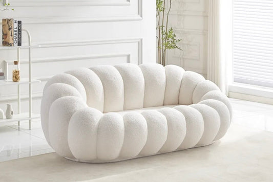 Canapé Perle laine bouclée
