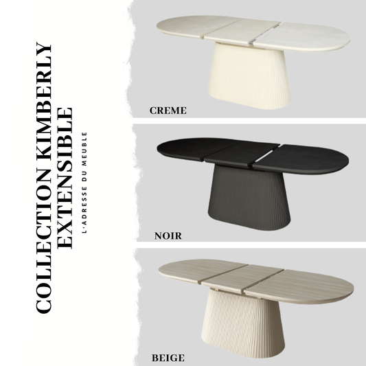 Table à manger KIMBERLY extensible