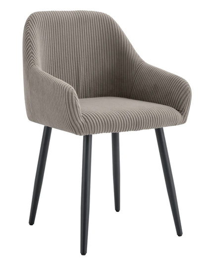Chaise Peach côtelée