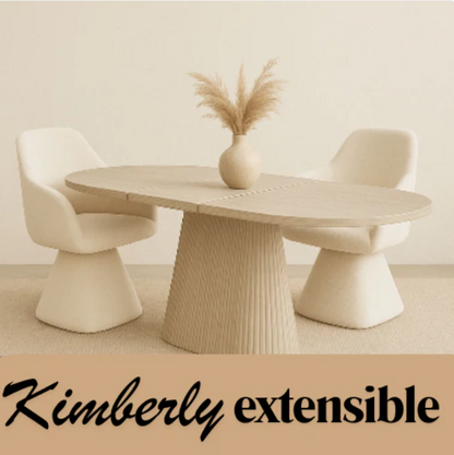 Table à manger KIMBERLY extensible