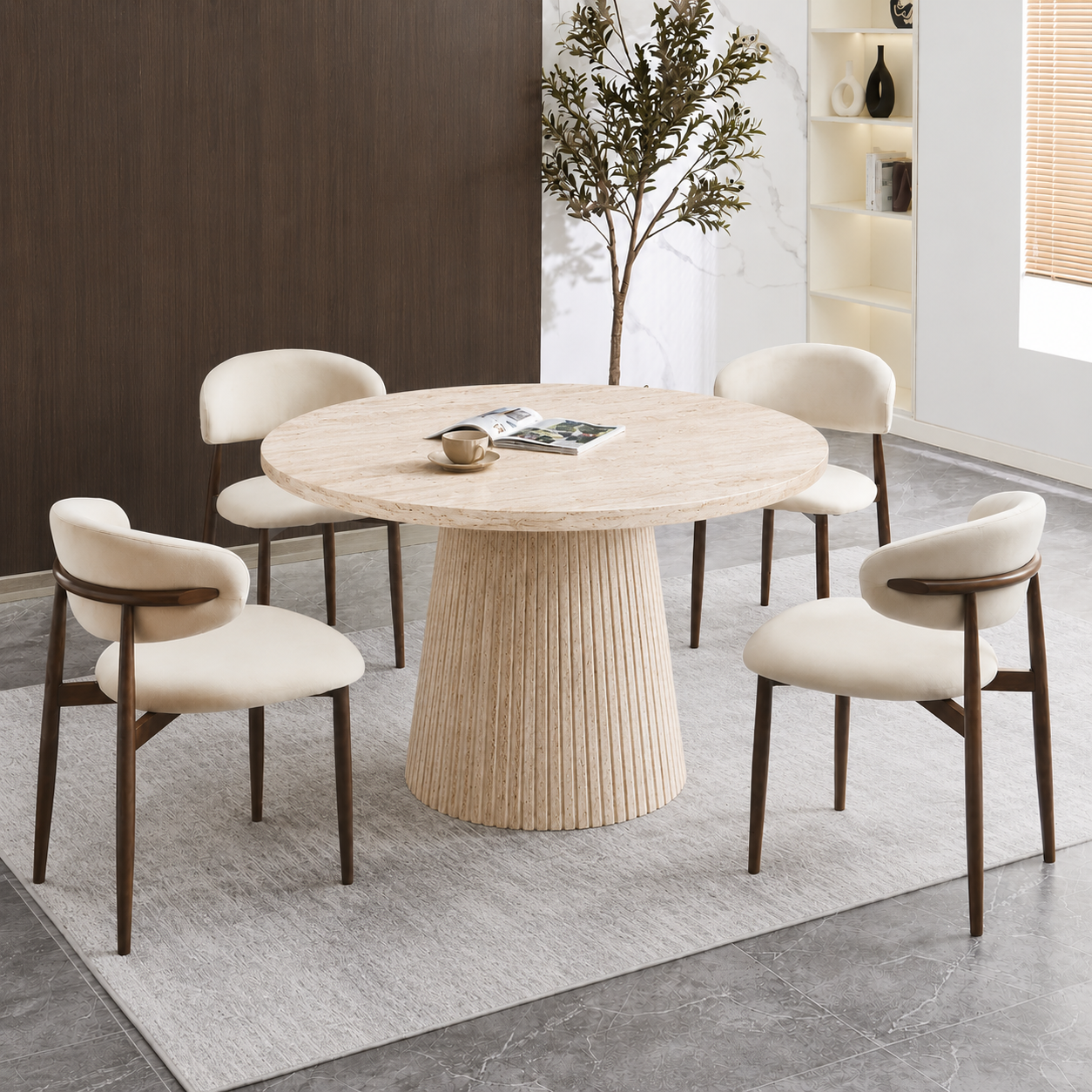 Table à manger Ronde extensible