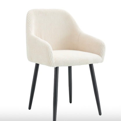 Chaise Peach côtelée