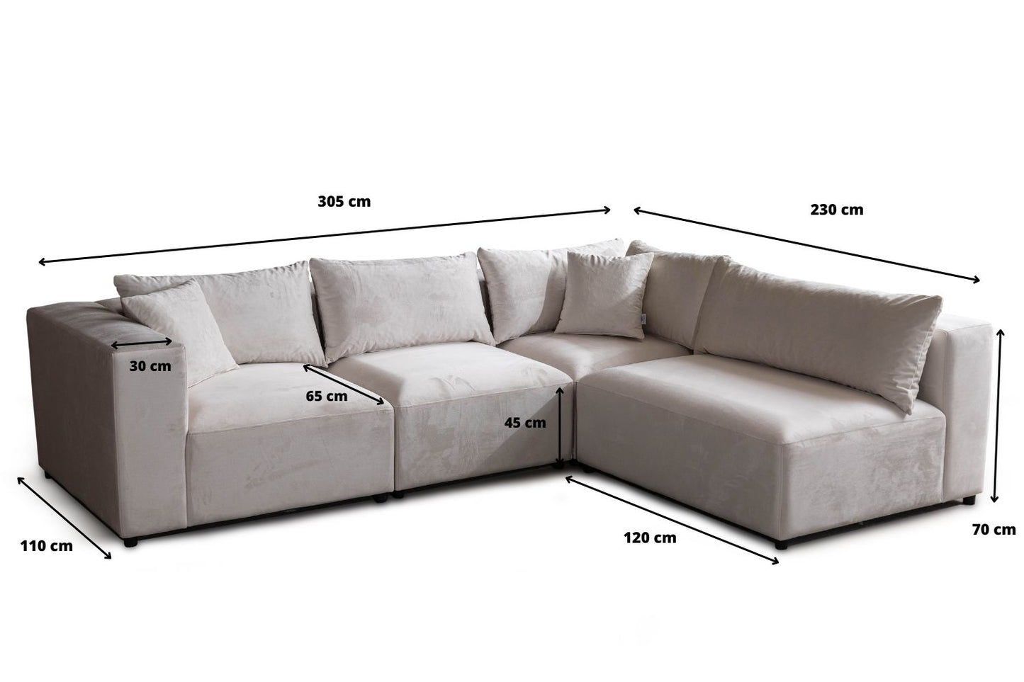Canape Azra Modulable velours