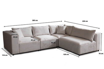 Canape Azra Modulable velours
