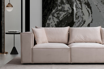Canape Elégance Velours Beige