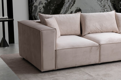 Canape Elégance Velours Beige