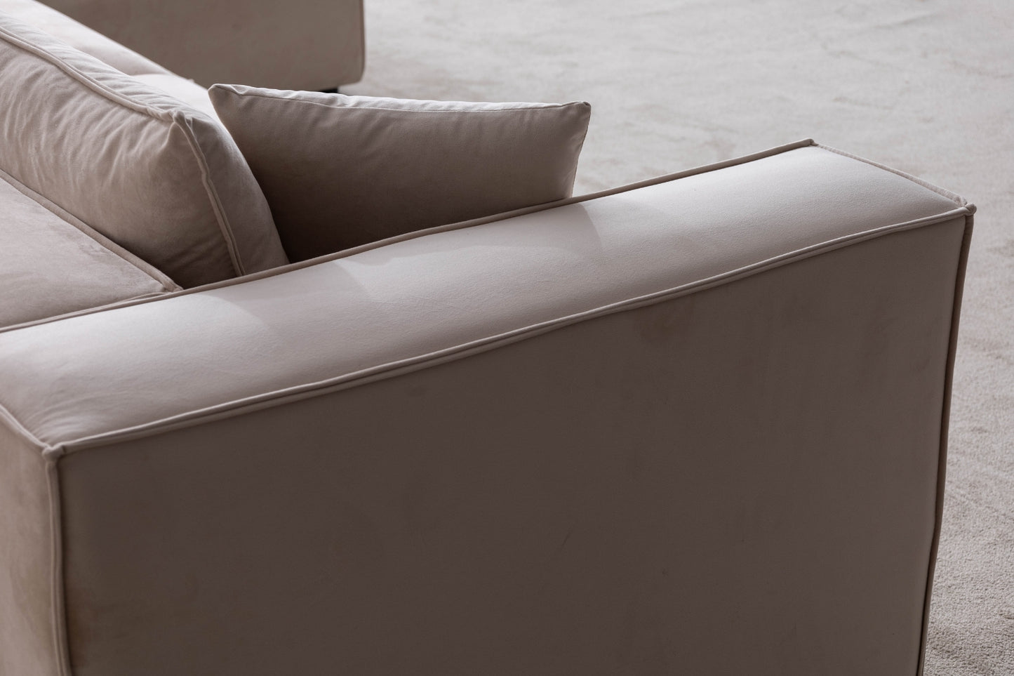 Canape Elégance Velours Beige
