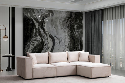 Canape Elégance Velours Beige
