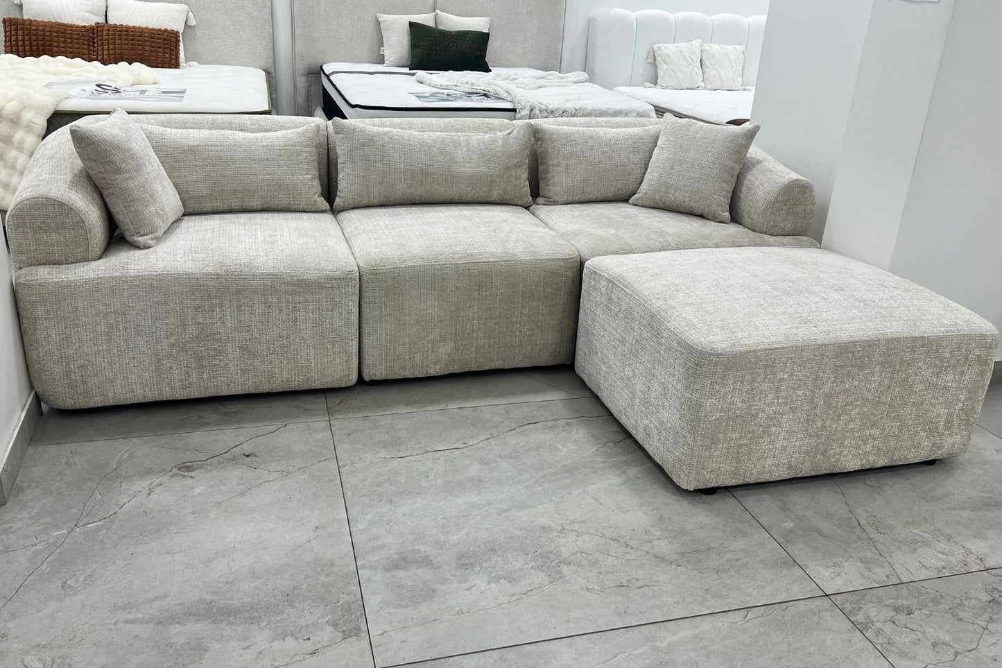Canape ANGEL tissu Marbella beige