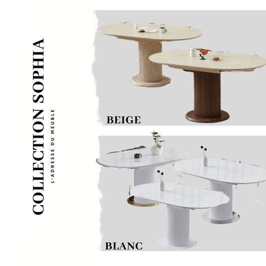 Table à manger Sophia extensible