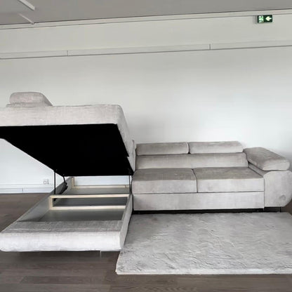 Canape Toulouse convertible/coffre tissu Marbella