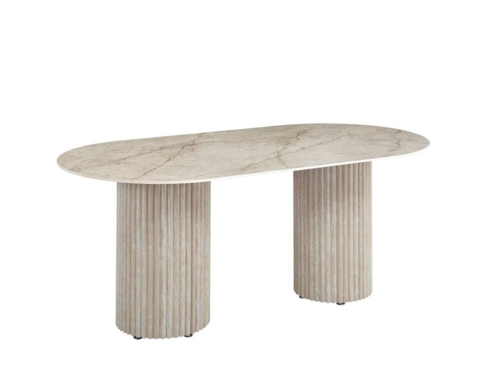 Table à manger Keysha brillant