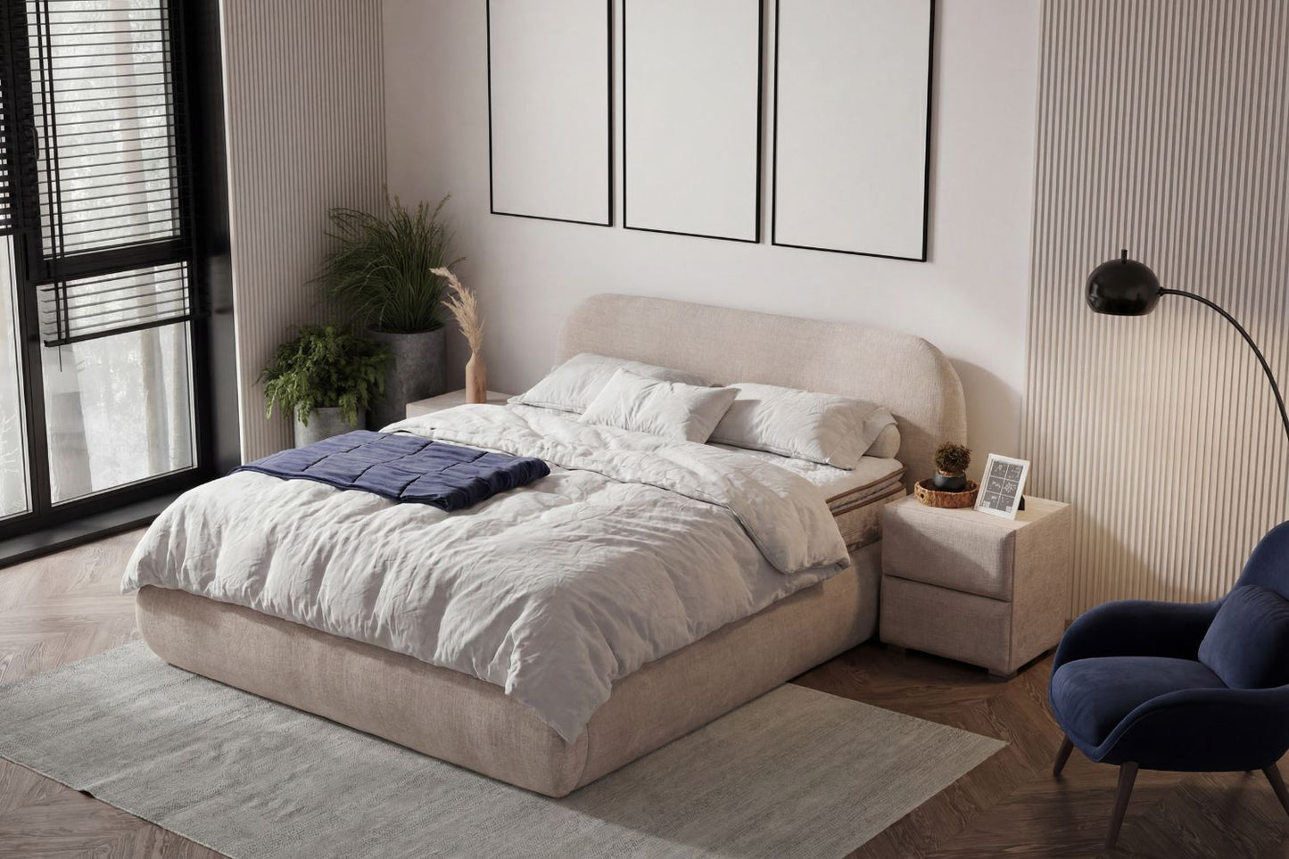 Lit Coffre TENERIF Marbella Beige