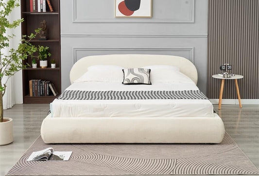 Lit coffre Nuage beige